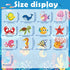 Tropical Fish Cutouts, Classroom Bulletin Board Decorations for Toddler Kids School Fishing Party Supplies