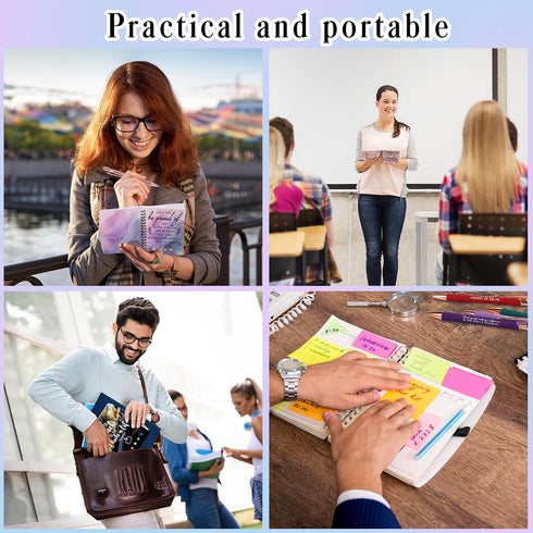 Teacher Appreciation Gifts, Inspirational Spiral Notebooks with Motivational Ballpoint Pens, Thank You Journal Gift