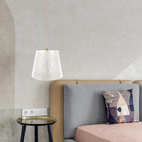 E27 19X19X19cm, Uonlytech Tree Shadow Lamp Shade, Clip On Table Lampshade Hollow out Metal Lamp Shade Light Accessories