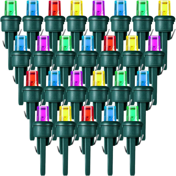 Honoson 48 Count 5 mm Winter LED Replacement Bulbs Bulk Wide Angle Winter