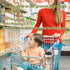 Mllpouyii 2 Shopping Cart Cup Holder, Pcs Updated Portable Cup Holder with Bottom Bar Reusable Grocery Carts Drink