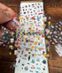 ZMLSED 28 Pre-Cut Mini Stickers Book, Tiny Star Bread Theme Stickers for Journals Planners Scrapbooking DIY Decoration