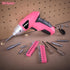 Hi-Spec Electric Screwdriver 27pc 3.6V Pink USB Small Power Screwdriver Set, Rechargeable with Driver Bit Set
