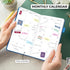 Clever Fox Pocket Planner Weekly – Undated Monthly Goal Planner, Mini Planner Perfect for Purse, 3.7x6.7" Mystic Blue