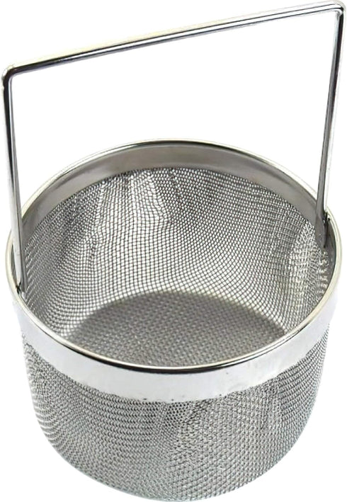 Small Ultrasonic Task Jewelry Cleaning Basket 4" Tall, 2.5" Diameter Basket by FindingKing