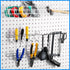 4 Pieces Pegboard Pliers Holders, Stainless Steel Hooks Accessories for Tool Organization in Shop Store
