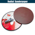 10 PCS 9 Inch 180 Grit Sanding Discs for Hand Radial Sander Hook & Loop Sandpaper