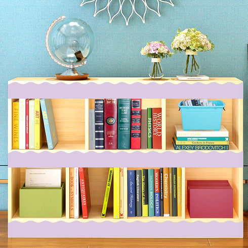 Lavender Bulletin Board Border - Light Purple Scalloped Border Trim for Classroom, 52ft One Roll