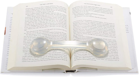 Weighted Bookmark & Page Holder - Clear Design for Hands-Free Reading