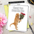 NobleWorks Jumbo Thank You Greeting Card - Cat Design, 8.5 x 11 Inch with Envelope (1 Pack)