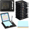 Tenceur 10 Pcs Thank You Gifts Sticky Note Holders - Appreciation Gifts for Employee Coworker with PU Leather Box