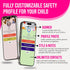 Sharewear Kids ID Bracelet Fitted NFC Safety Wristband, Slip-On Child ID Band for Emergency Contact Info, Waterproof