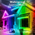 SINLEY 100FT Permanent Outdoor RGB Lights,Waterproof Smart LED Eaves Lights with App/Remote Control,for Christmas