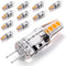 G4 LED Bulbs, 10W-20W T3 Halogen, 12V Landscape Replacement, JC Bi-Pin Base, 1.5W AC/DC 12V, Warm White 2700K, 10 Pack