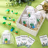 Spakon Christmas Erasers Gifts for Students, 50 Cactus Erasers, Plants Shaped, 25 Gift Cards, Organza Bags