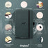 Dingbats* - Wildlife A6 Grid Pocket Notebook - PU Leather Hardcover Small Journal for Work, Travel, Elastic Closure