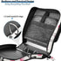 ALAZA 3 500 Ring Zipper Binder Milk Cow Pink Strawberry Binders Bag with Shoulder Strap Sheets Paper Organizer Trapper