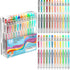 Retractable Gel Pens - 24 Colors Cute Pen Set for Adult Coloring, Art and School Supplies