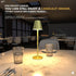 Timjorman 1-Pack 5000mAh 3-Level Dimmable Gold-1Pack) Cordless Table Lamps - Rechargeable Battery Operated Desk Lamp