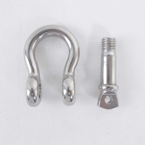 Size 5/16" Anchor Shackle, 316 Stainless Steel Body and Pin Material, 4PK