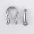 Size 5/16" Anchor Shackle, 316 Stainless Steel Body and Pin Material, 4PK