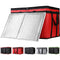 CIVJET Insulated Food Delivery Bag with Hard Bottom, XXX-Large Insulated Reusable Grocery
