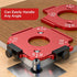 Shcobomo 2PCS R10/R15/R20/R25/R30/R35/R40/R50 Router Corner Radius Template, Aluminum Alloy Router Templates