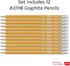 Maped Essentials Yellow Triangular Graphite #2 Pencils 12-Pack Presharpened