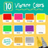 Chalkola Liquid Chalk Markers Erasable (10 Pack) w/Gold & Silver - Washable Paint Chalk Pens for Chalkboard Signs, Blackboard, Car Window, Bistro, Glass, Board - Neon Wet Wipe 6mm Reversible Bold Tip by Chalkola