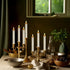 WYZworks 6.75" LED Flameless Mini Taper Candles with Flicker Mode, Battery Operated, 12-Pack, Ivory