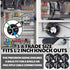 100 Pcs Non Metallic Button Push-in Cable Connector, Black Snap Connector for Junction Box (3/8 Trade Size)