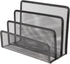 Operitacx Metal Letter Magazine Tray, Black Desk Holder with Folder Slots for Paper Document Organization