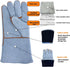 Welding Gloves 16 Inches - Heat Fire Resistant Leather Mitts for Tig/Mig/Stick and BBQ