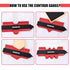 10" Adjustable Contour Duplication Gauge - Copy Irregular Shape for Woodworking, DIY Handyman Tool (RED)