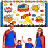 Religious Hero Bulletin Board Set, Super Theme Hero Jesus Cutouts for Sunday School Classroom Decor