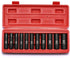 11-Piece 1/2-Inch Set, 6 10-24mm MIXPOWER Drive Deep Impact Socket CR-V, Metric, Point, Deep