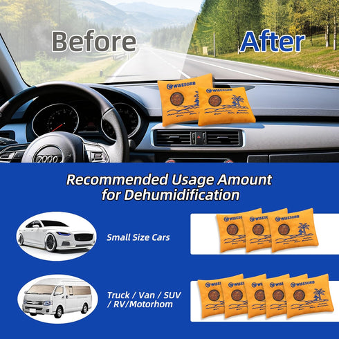 100gx5pcs Rechargeable Desiccant Packs for Storage, Color Indicating Silica Gel Packets, Reusable Dehumidifier Bags