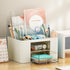 Marbrasse Pen Organizer with 2 Drawers, Multi-Functional Holder for Desk, 5 Compartments + Drawer for Office