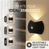 Nooksy Set 3 Battery Operated Wall Sconces of Two, Rechargeable Wireless LED Wall Lights Motion Sensor, No Drill