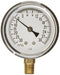 PIC Gauge S201L-254CC 30-0-30 PSI Pressure Gauge, 2.5" Dial, Bottom Mount, Glycerin Filled, Stainless Steel Case
