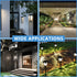 4 Pack Dusk to Dawn Light Bulbs, 9W A19 E26, 5000K Daylight, 720LM, Automatic On/Off LED Outdoor Lighting for Porch