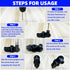 Floor Repair Kit, Floor Fix Screws Kit for Wood Floors, Eliminate Noise, Wood Floor Gap Fixer Replacement, 5 Tools & 50