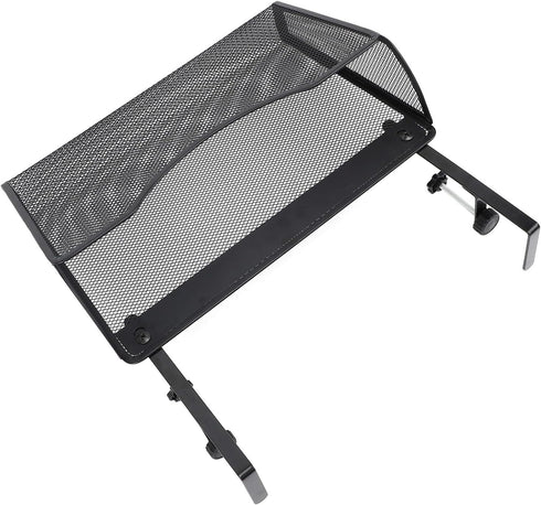 ZJchao Desk Side Storage Organizer Adjustable Mesh Hanging Desk Organizer Carbon Steel and PP for Office School