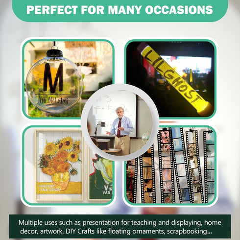 8.5x11 4 50 Pack Clear Transparency Film Laser Printer, mil Double Sides Printable Transparent Ohp Film Paper for Color