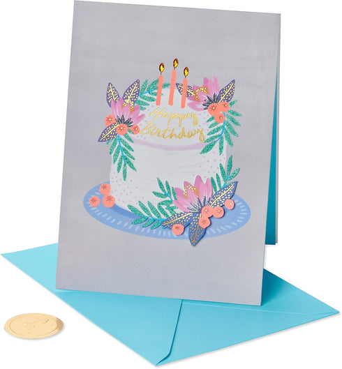 Papyrus Birthday Cards, Cake and Pineapple, 2-Count