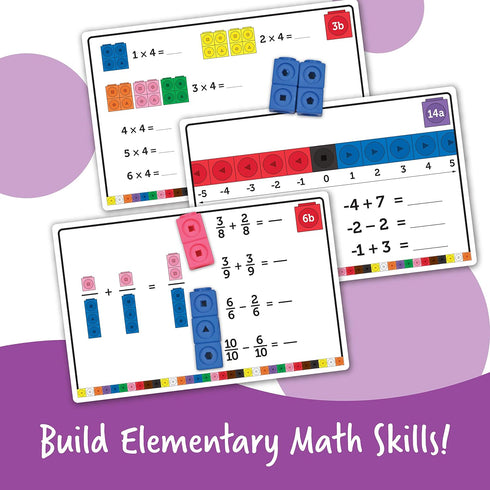 Set 1st Counting Learning Resources MathLink Cubes Elementary Math Activity - Math Manipulatives for Elementary School