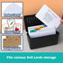 Olivo 3x5 3"x5" 2 Pack Index Card Holder Box Flash Note Card Holder Storage File Box Organizer Case for Cards, Black