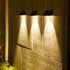 Lights,IP54 Topyond Solar Wall Light Outdoor,Cordless Solar Fence Waterproof Automatic LED Solar Powered Wall Sconces