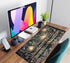 Forest Library Book Mouse Pad, Mystical Green Tree House XXL Extended Gaming Desk Mat for Women 31.5x15.7 in