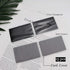 Thick Black Aluminum Business Cards, Anodized Aluminum 15 pcs with Protector Sleeves, 86 x 54 x 0.8mm (Frosted)